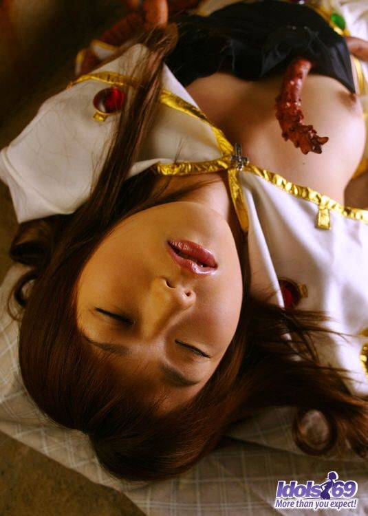 Asian Babe Nijigen Idols Gets Her Cute Tiny Body Bound And Plunges Into Hot Sex Game - #14