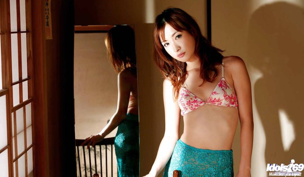 Superb japanese babe Nene reveals her ass - #1