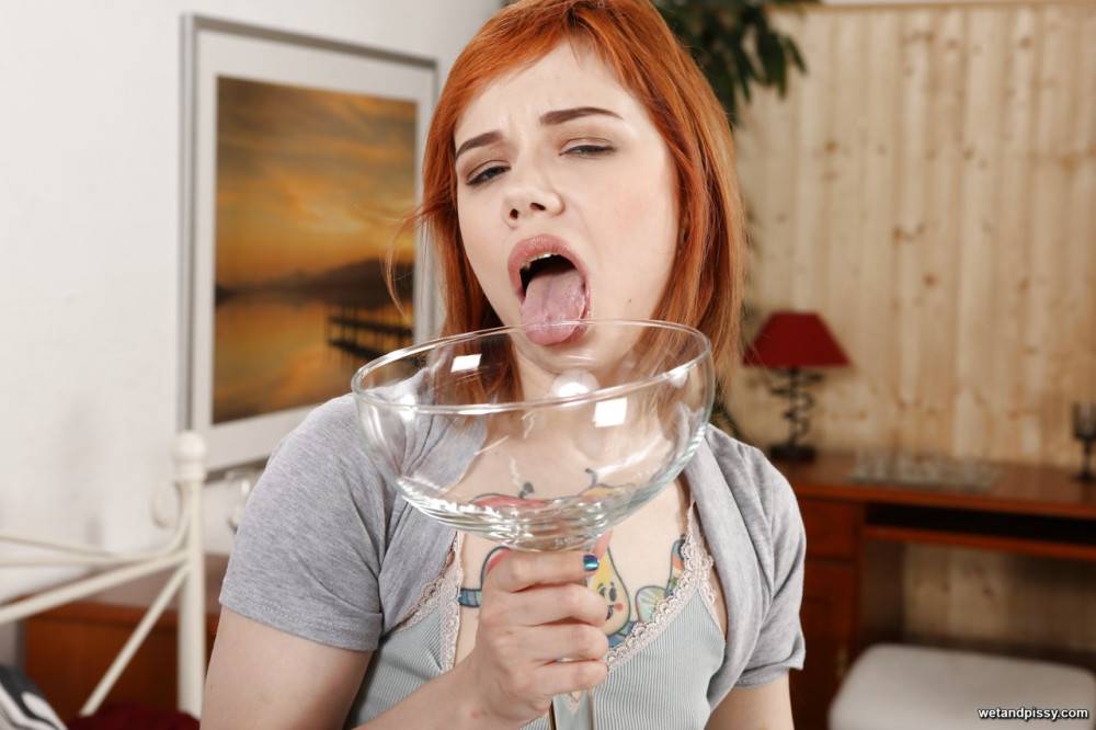 Sylphlike russian red-haired youthful Kira Roller shows some fetish - #3