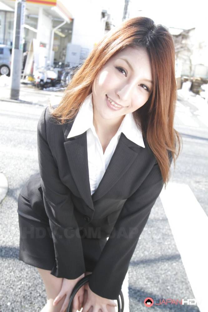 Superb japanese redheaded cutie Rara Mizuki in softcore gallery - #18