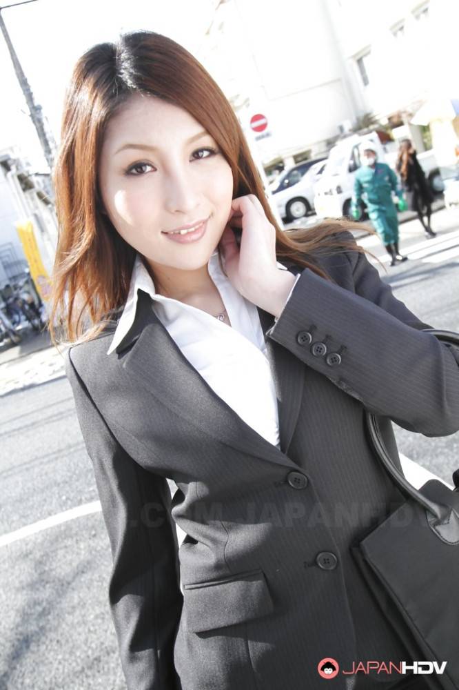Superb japanese redheaded cutie Rara Mizuki in softcore gallery - #10