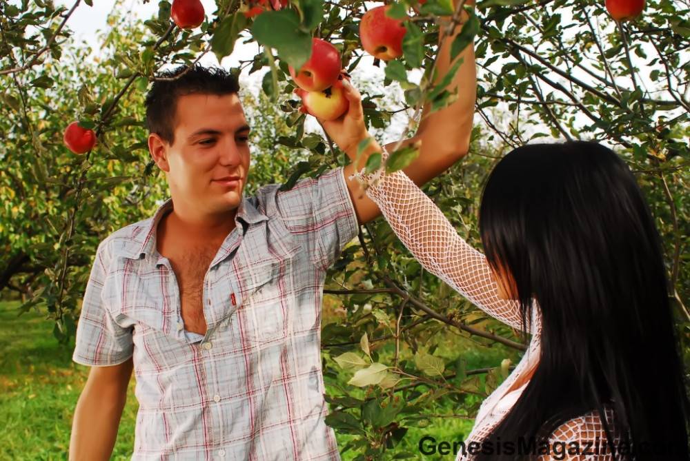 Black Haired Beauty Christina Bella Rides A Cock In The Shadow Of The Apple Tree - #1