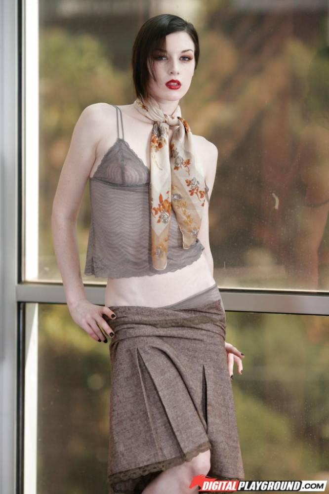 Excellent american young Stoya in sexy underwear exhibits her butt - #8