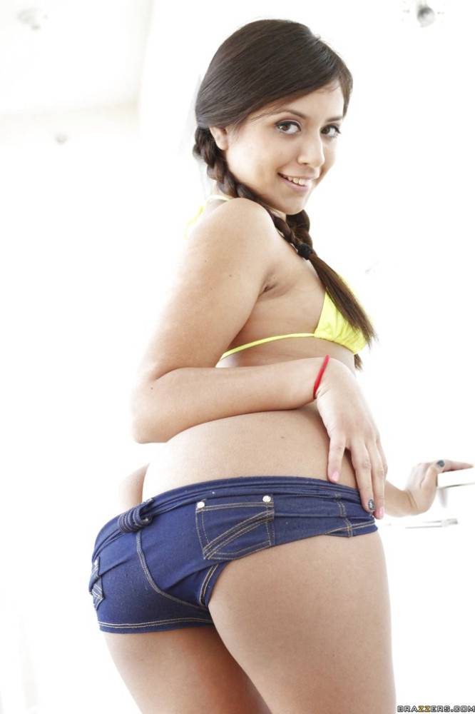 Luscious latina teen Jynx Maze shows big knockers and hot ass - #8
