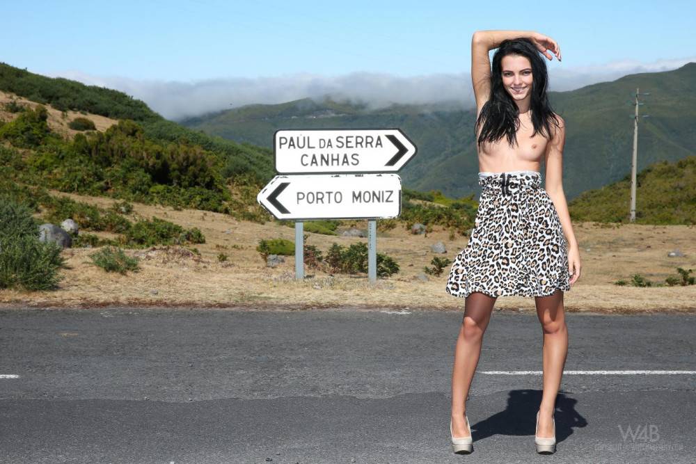 On The Road Is Quite A Famous Book By Jack Kerouac. Our Model Sapphira Might Not Have His Writing Skills But When She Is On The Road She Is Definitely Sexier! - #13
