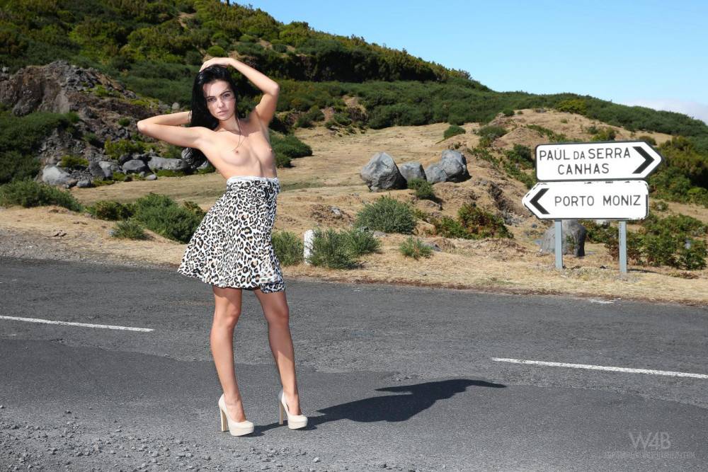 On The Road Is Quite A Famous Book By Jack Kerouac. Our Model Sapphira Might Not Have His Writing Skills But When She Is On The Road She Is Definitely Sexier! - #14