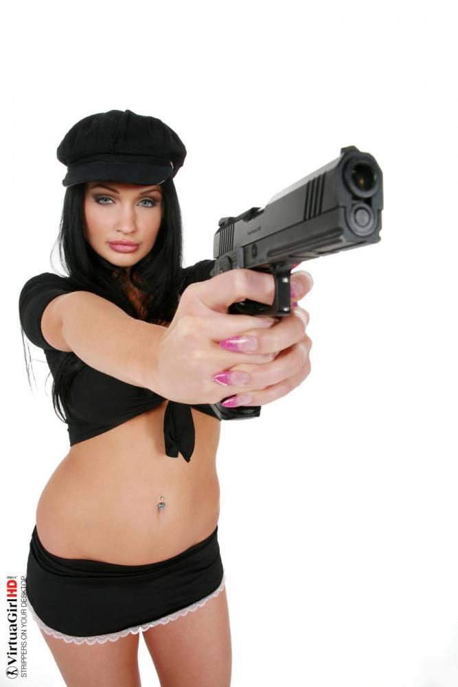 Aletta Ocean Is Busty And She Has A Gun. That Is Too Many Weapons For One Gallery. - #9