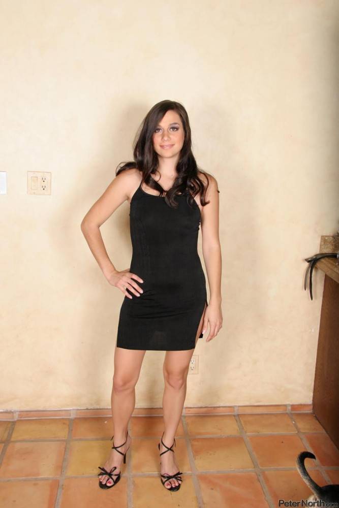 The Little Black Dress Of Jackie Ashe Doesnâ€™t Cover Her Delicious Up Skirt View - #1