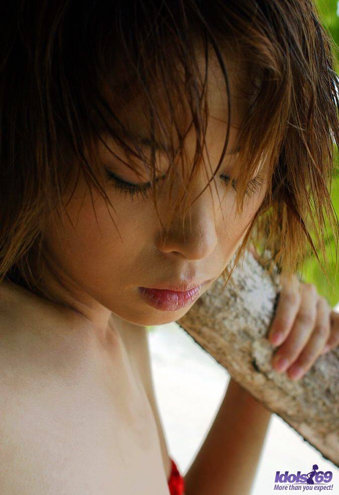 Lustful Oriental Bimbo Minami Aikawa Isnâ€™t Ashamed Of Showing Her Dark Nipples Outdoor - #5