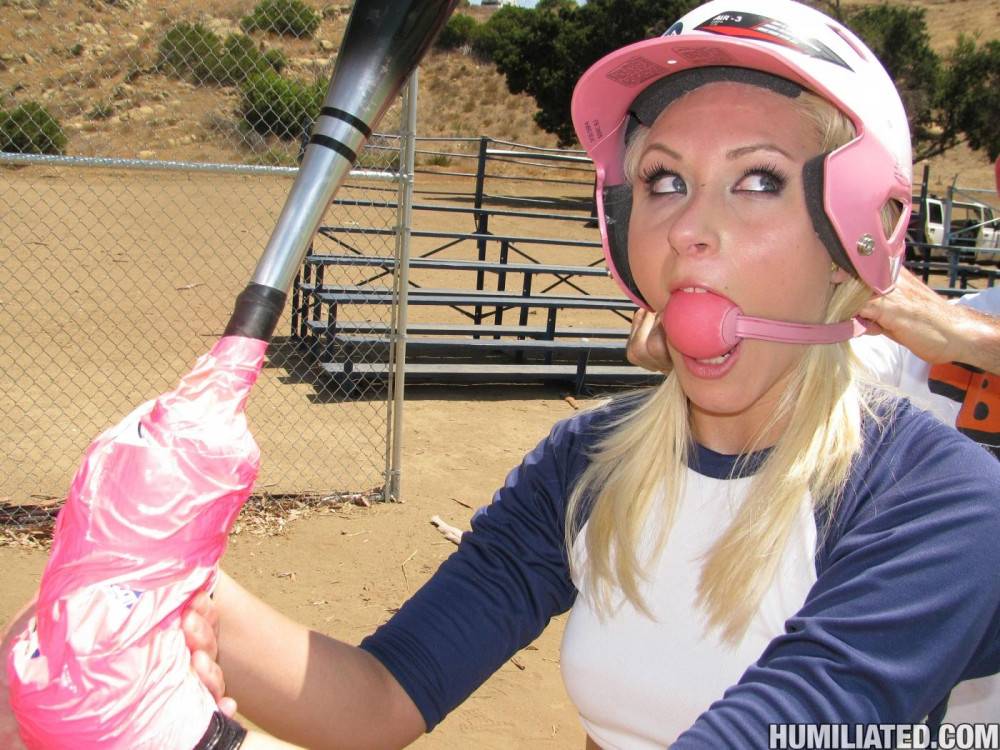 Uniformed Baseball Chick Katie Summers Gets Tied Up And Ferociously Banged - #5