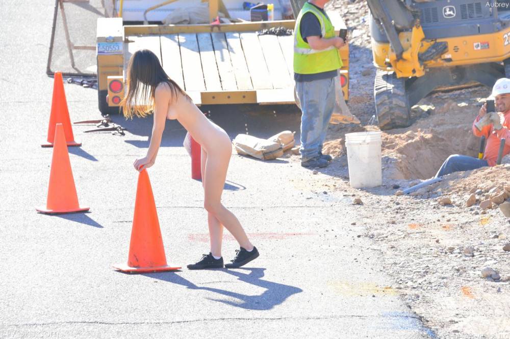 Filthy Babe Aubrey FTV Stripping And Posing Absolutely Naked On The Road - #15