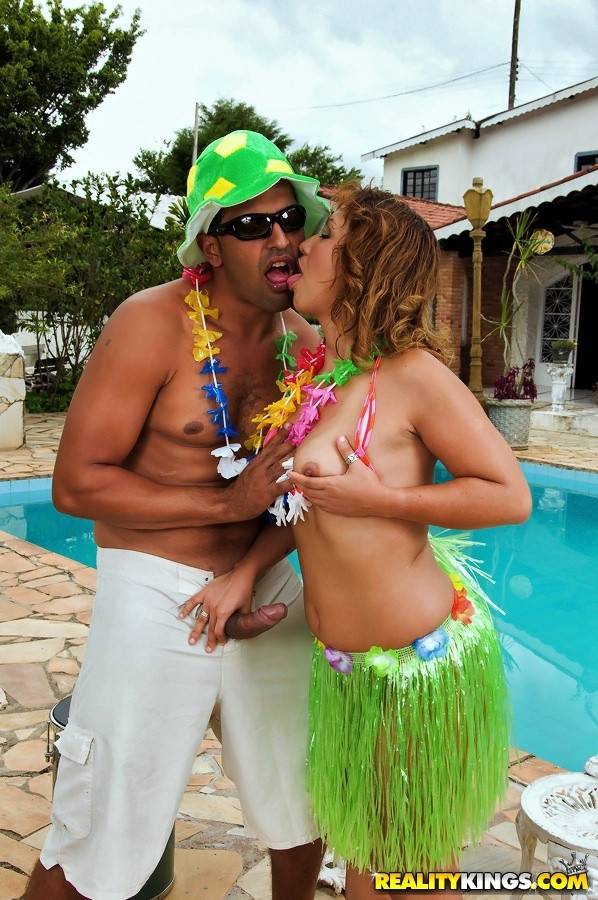 Excellent brazilian milf Sabrina Ferrari in sex scene near the pool - #2