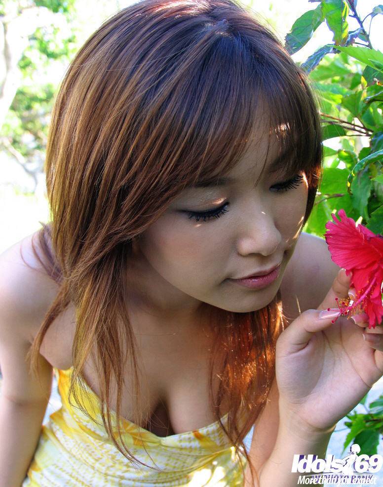 Inviting japanese cutie Yua Aida in panties denudes big knockers and butt - #8