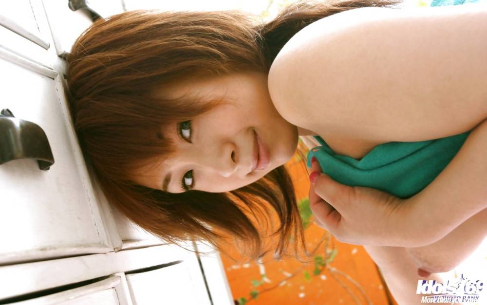 Deluxe japanese hottie Karen Ichinose in skirt in nasty foot fetish action - #6