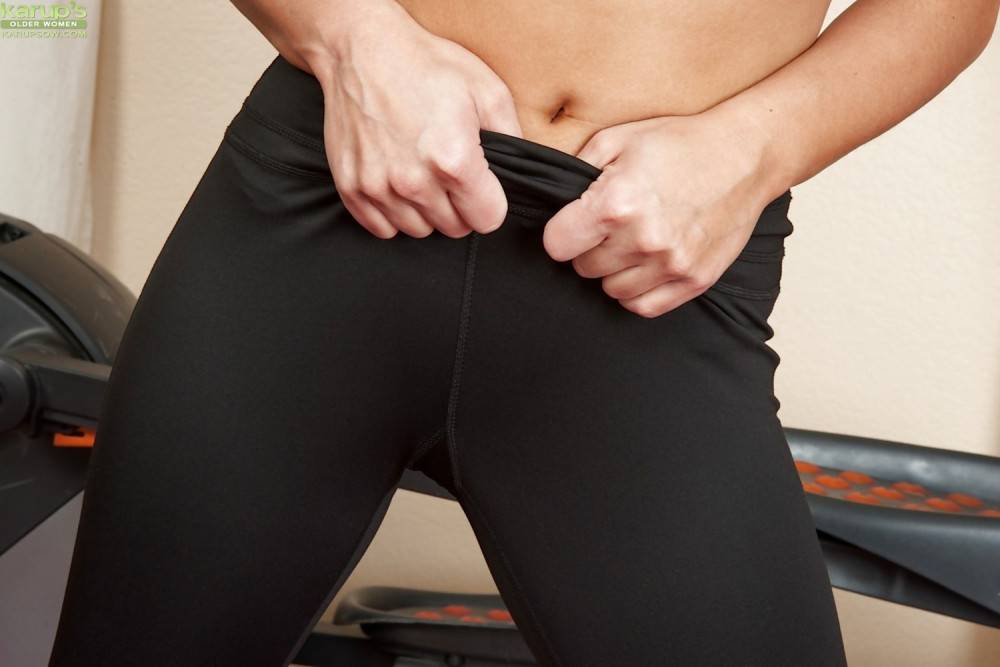 Attractive american milf Nikko Jordan in panties showing big knockers and masturbating - #5