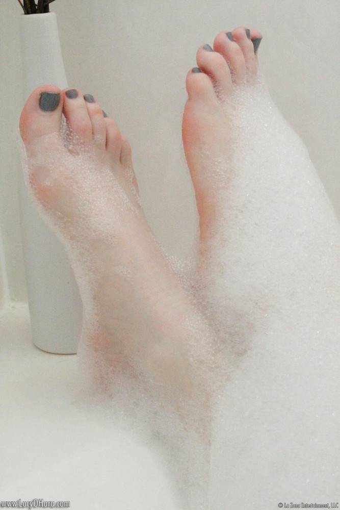 Pale Skinned Redhead Lucy OHara Takes A Bath Enticing With Her Tits And Soft Feet - #2