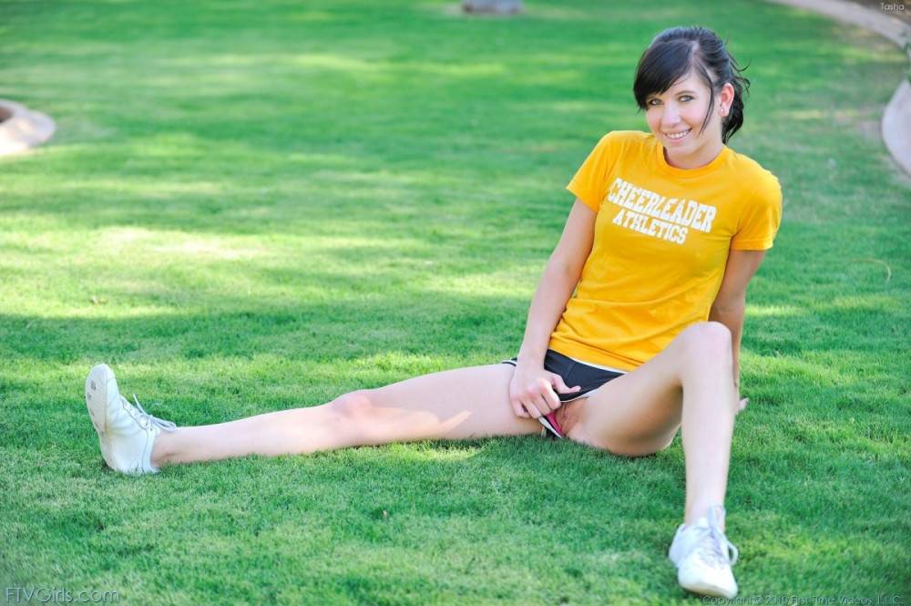 Teen Tasha FTV Removes Her Shorts And Panties Then Does Stretching Exercises Outdoors - #2