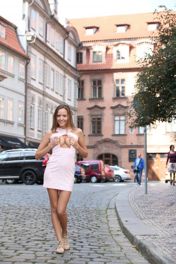 Have You Ever Seen A Tourist More Beautiful Than Clover? Probably Not. Look How She Enjoyed A Walk Through The Old Centre Of Prague. And If You Are Curious â€“ Yes, She Eventually Got Naked! - #9