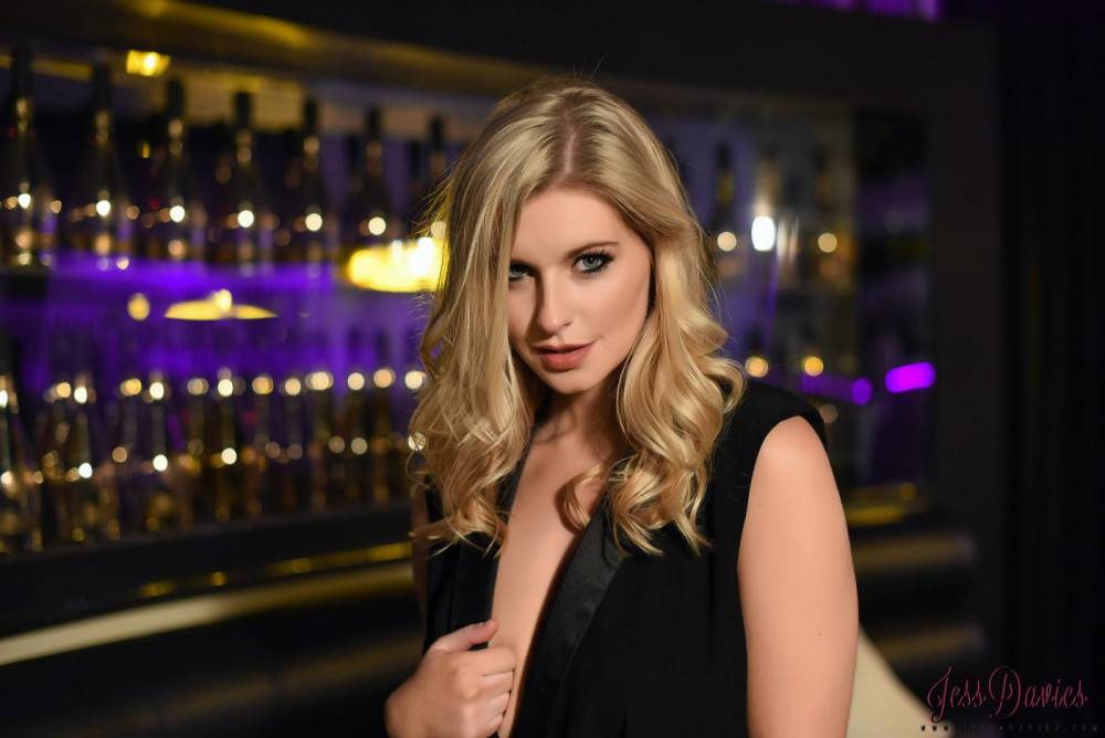 Fancy Babe Jess Davies Is Naughtily Undressing At The Fancy Bar And Showing Her Fancy Slender Body - #3