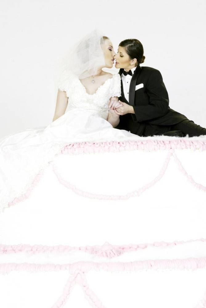 Art Photos Of Charisma Cole And Felix Vicious Posing As A Bride And A Groom - #15