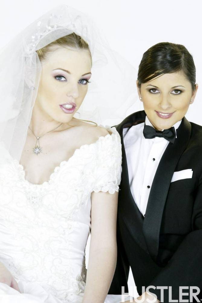 Art Photos Of Charisma Cole And Felix Vicious Posing As A Bride And A Groom - #2