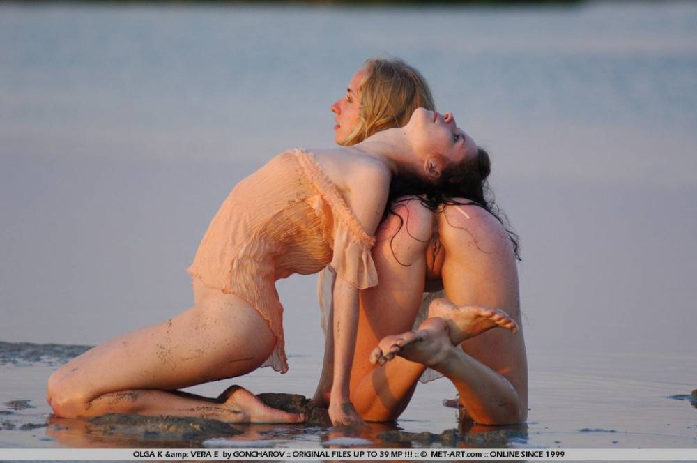Olga K And Vera E Both With Tiny Bare Asses Show It All As They Pose On The Beach - #2