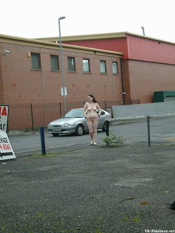 British girl walks around naked in the open - #12