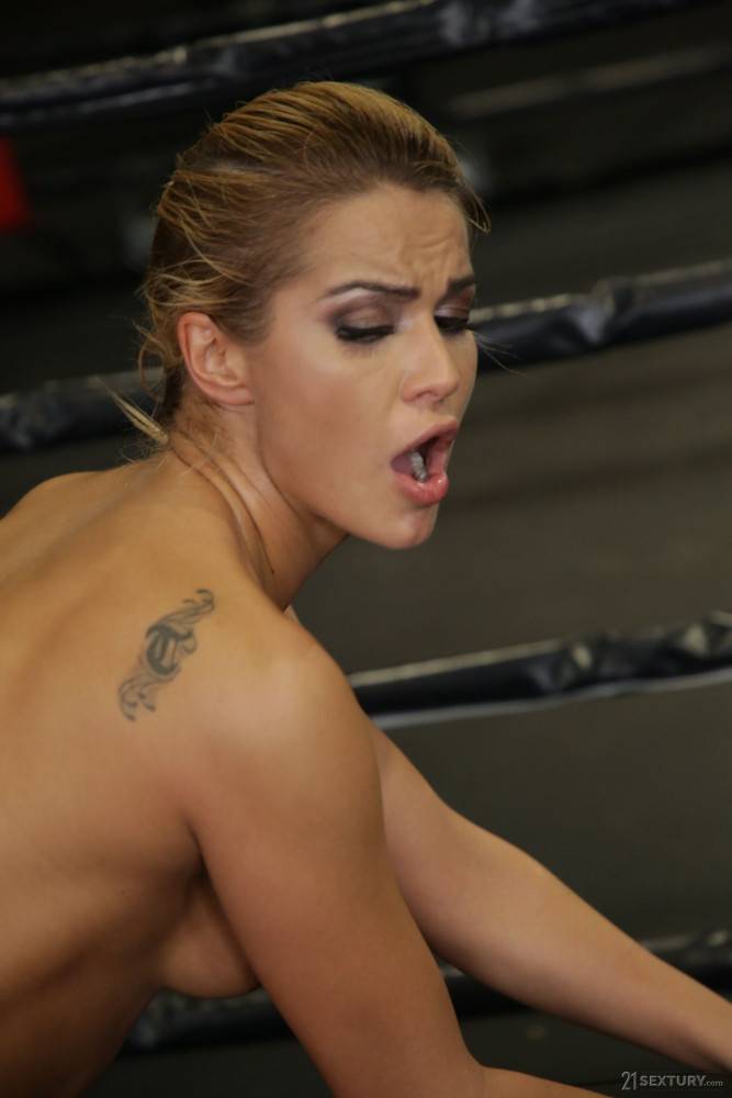 Amazing Blonde Babe With Natural Tits Gets Assfucked In The Gym - #14