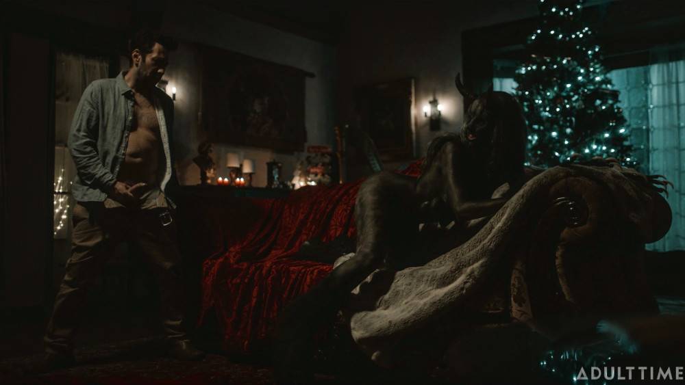 Scary Krampus Punishing Tattooed Dude In The Living Room - #11