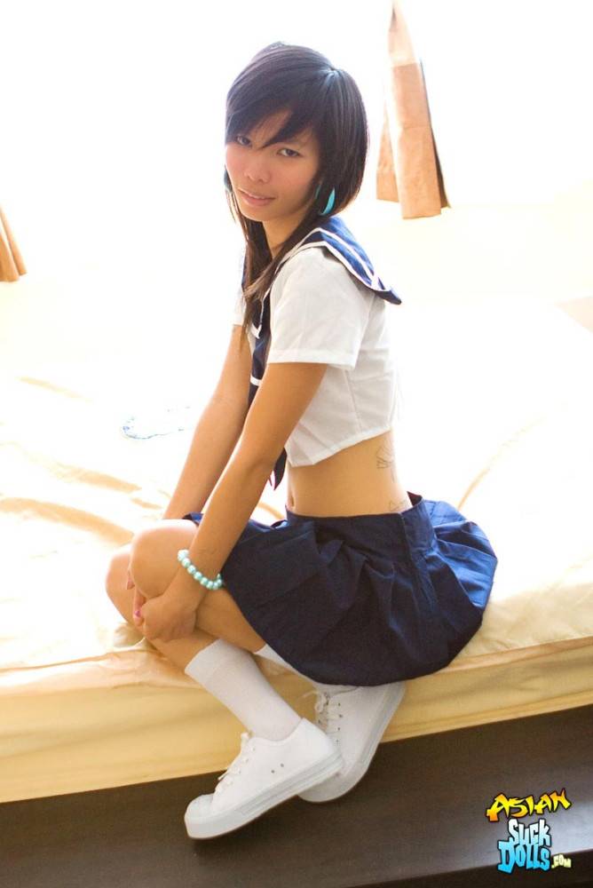 Puy is dressed like a sailor girl and needs a cock to ride on - #6