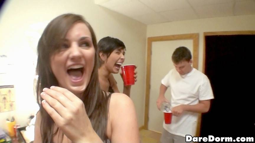 Excellent women Lily Carter, Addison Oriley and Stef in xxx orgy in dorm - #2