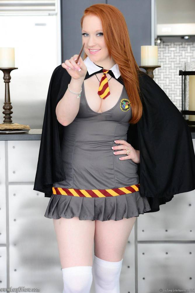 Redhead Schoolgirl Lucy OHara Has A Fetish For Canes And A Hunger For Finger Banging Action. - #8