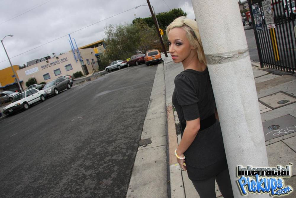 Cute Blonde Chick Jada Stevens Invitingly Waving The Butts In Front Of The Black Dick - #1