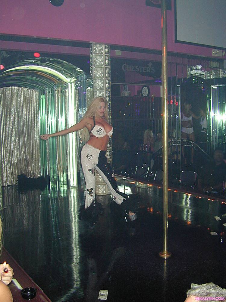 Big Boobed Pole Dancer Gina Lynn In Tiny White Panties Seduces The Guys At The Strip Bar - #3