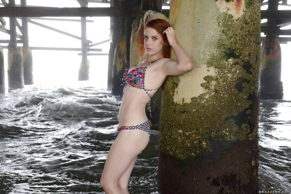 Facinating american cutie Penny Pax in fancy bikini bares big boobs and hot butt outside | Photo: 8558621