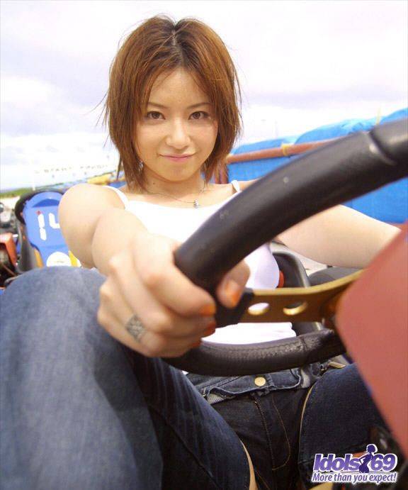 Exciting Japanese Student Babe Yuri Idols Is Getting Undressed And Hotly Posing In The School Bus - #15