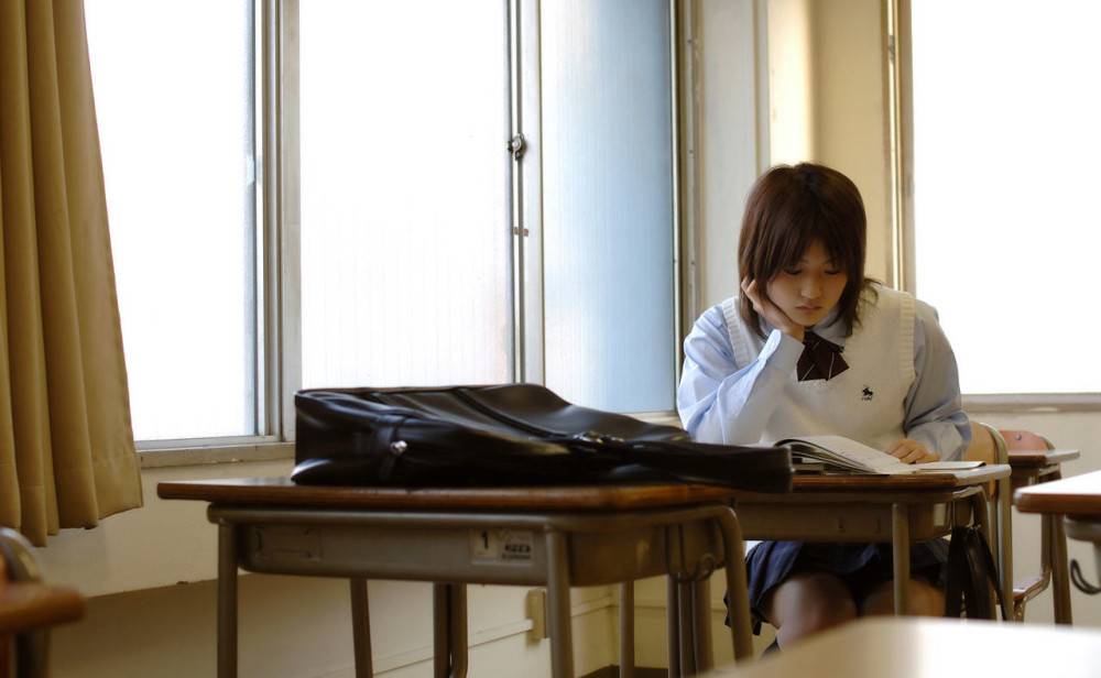 Naughty Student Yuran Idols Gets Smacked Hardcore In The Classroom After Classes - #14