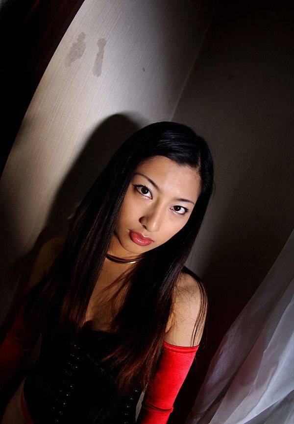 Passionate Ran Asakawa In Black And Red Outfit Is Flashing The Cherry Looking Nips - #1