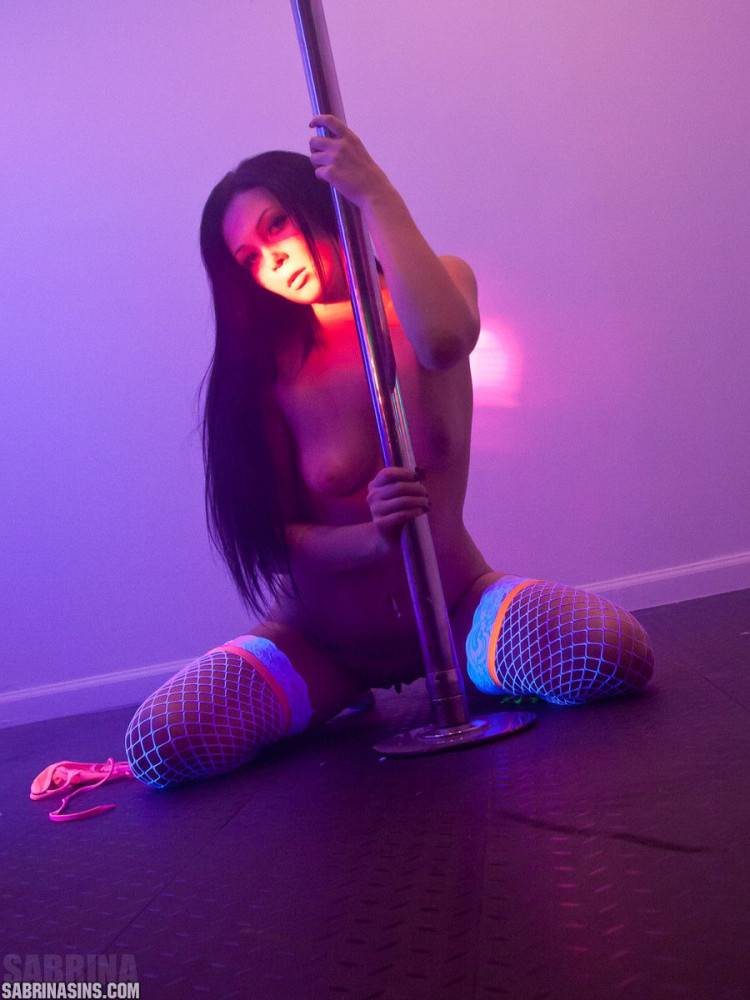 Pole Dancing Hottie Sabrina Sins Is Showing Off Her Skills And That Taut Petite Bod - #6