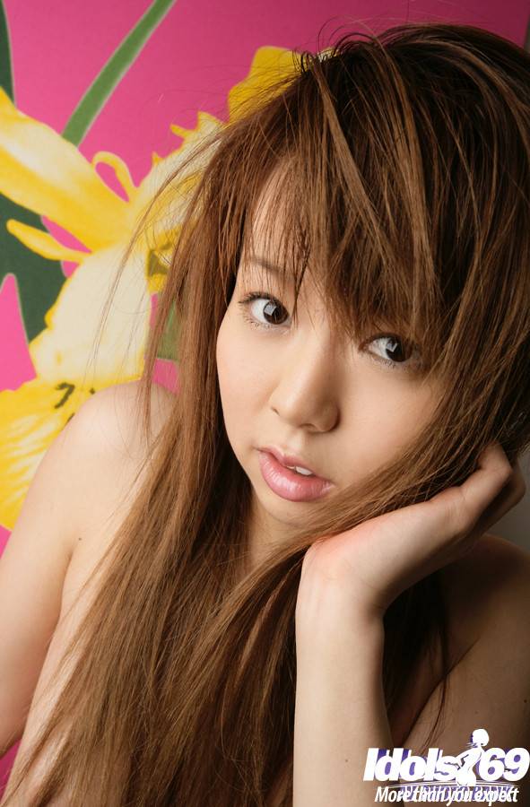 Luscious japanese teen Yume Kimino denudes small tits and hairy twat - #1
