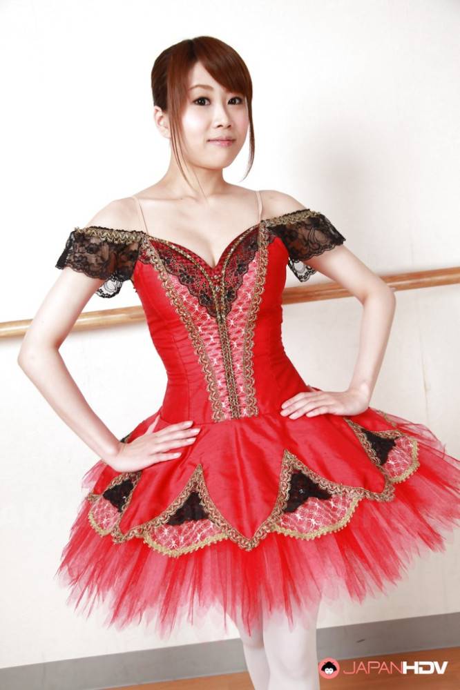 Enticing japanese dark-haired cutie Ririka Suzuki in sexy skirt denudes big tits and pussy - #6
