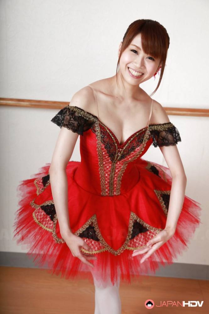 Enticing japanese dark-haired cutie Ririka Suzuki in sexy skirt denudes big tits and pussy - #5