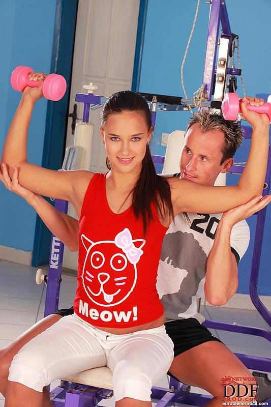 Tall Sporty Brunette Viktoria Sweet Gets Naked And Takes Sturdy Cock At The Gym - #1