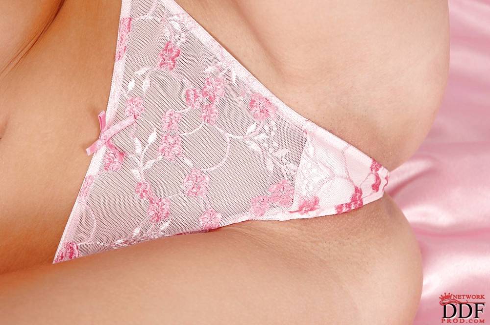 Slim russian blonde milf Cherry Jul reveals small tits and masturbates | Photo: 7862644