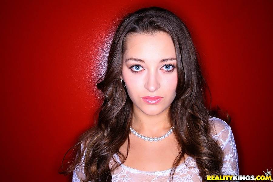 Hot american brunette cutie Dani Daniels in fancy pantyhose exhibits big knockers and sexy ass - #2