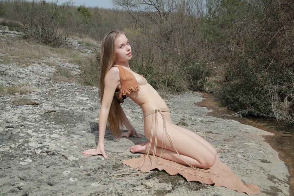 Stunning Blonde Teen Girl Milena D Poses By The River And Makes Us Lose Our Minds - #7