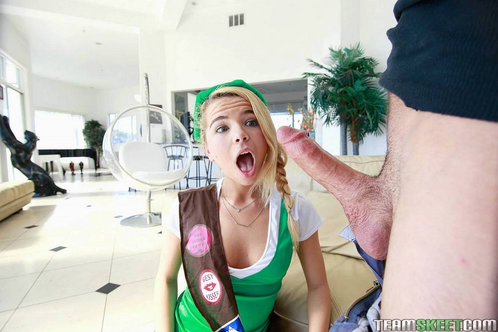 Naughty Young Scout Alina West Sells Her Nookie Instead Of Cookies And Enjoys - #2