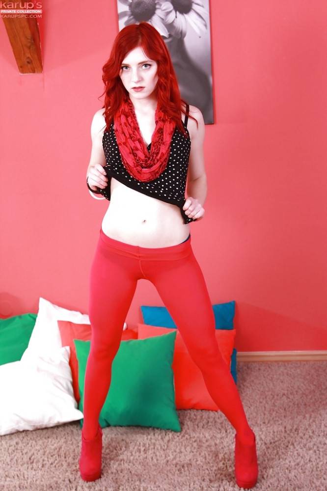 Luscious czech red-haired teen Vanessa Shelby unveils small tits and jerks off | Photo: 8305988