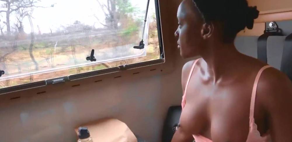 African GF - Pounding Wild My Black Babe's Ass At Safari Camper Van - #1