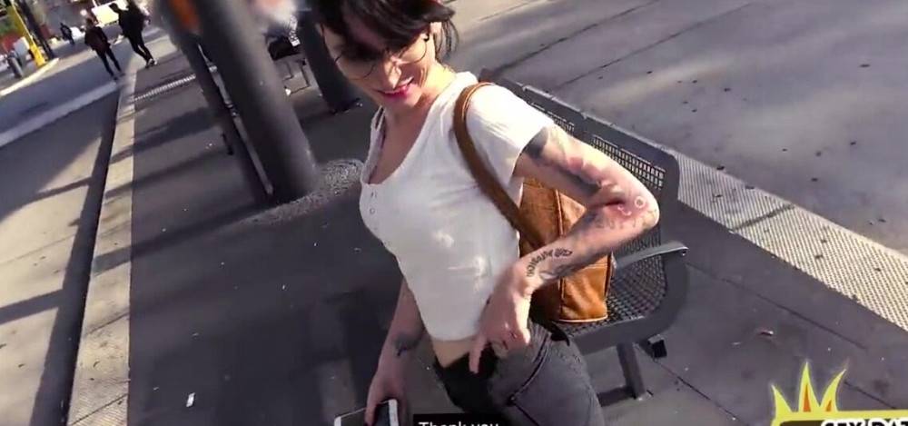 Public tattooed amateur fucked outdoor in car by sex date - #1